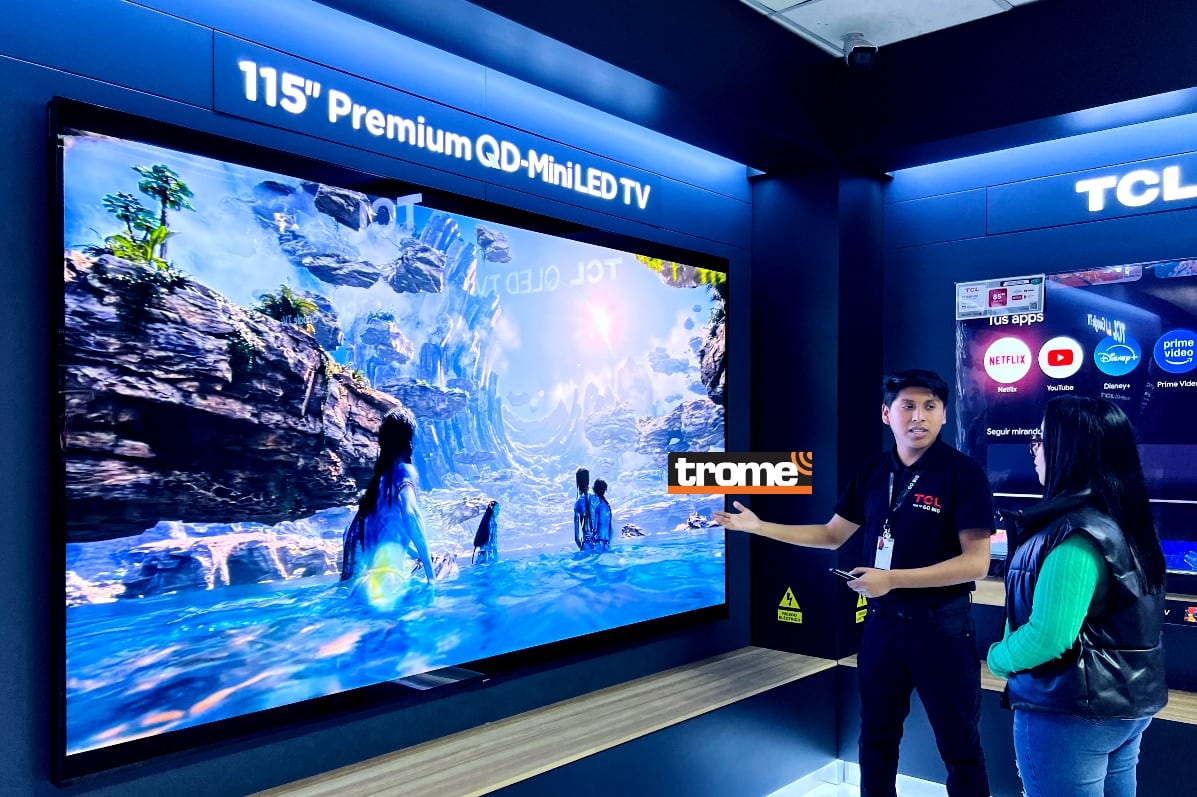 X955 Max Ultimate de TCL es el nuevo televisor QD-Mini LED más grande del mundo’. (Isabel Medina /Trome).