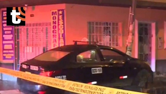 Taxista asesinado por delincuentes en San Martín de Porres