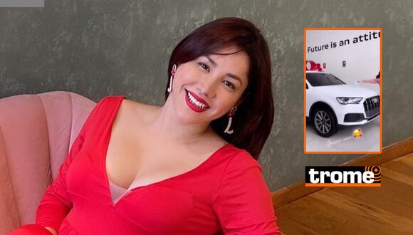 TROME - Lesly Castillo recibe lujosa camioneta marca Audi de parte de su esposo