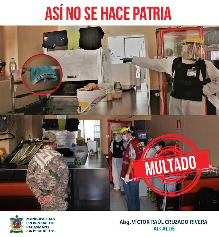 Encuentran calzoncillo dentro de pollería que pretendía hacer delivery en La Libertad.