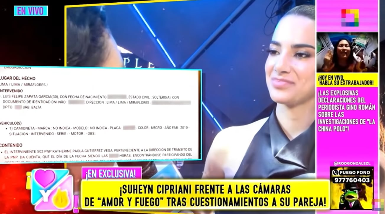 Suheyn Cipriani defiende a su novio tras denuncia.