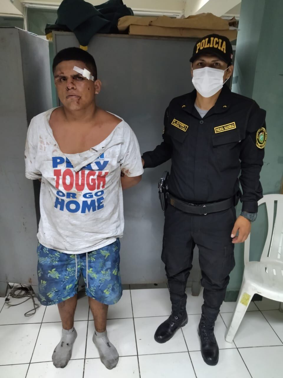 La joven venezolana María de los Ángeles Álvarez (20), se enfrentó a un sujeto que intentó ultrajar y secuestrar a su hijita. (foto: Mónica Rochabrum/Trome)