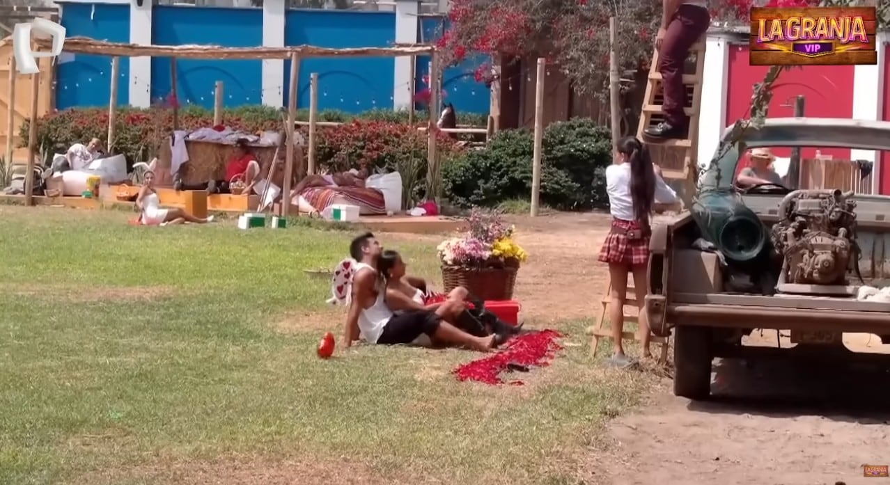 Sesión de fotos en 'La Granja VIP'.