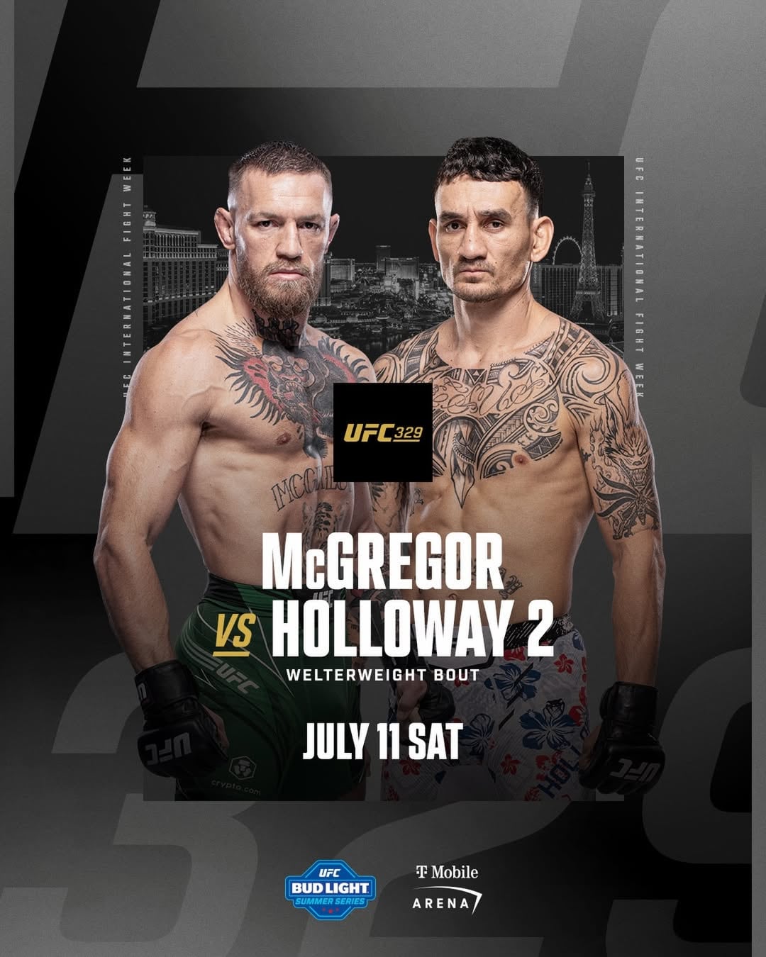 Conor McGregor vs. Max Holloway este 11 de julio en Las Vegas. (UFC)