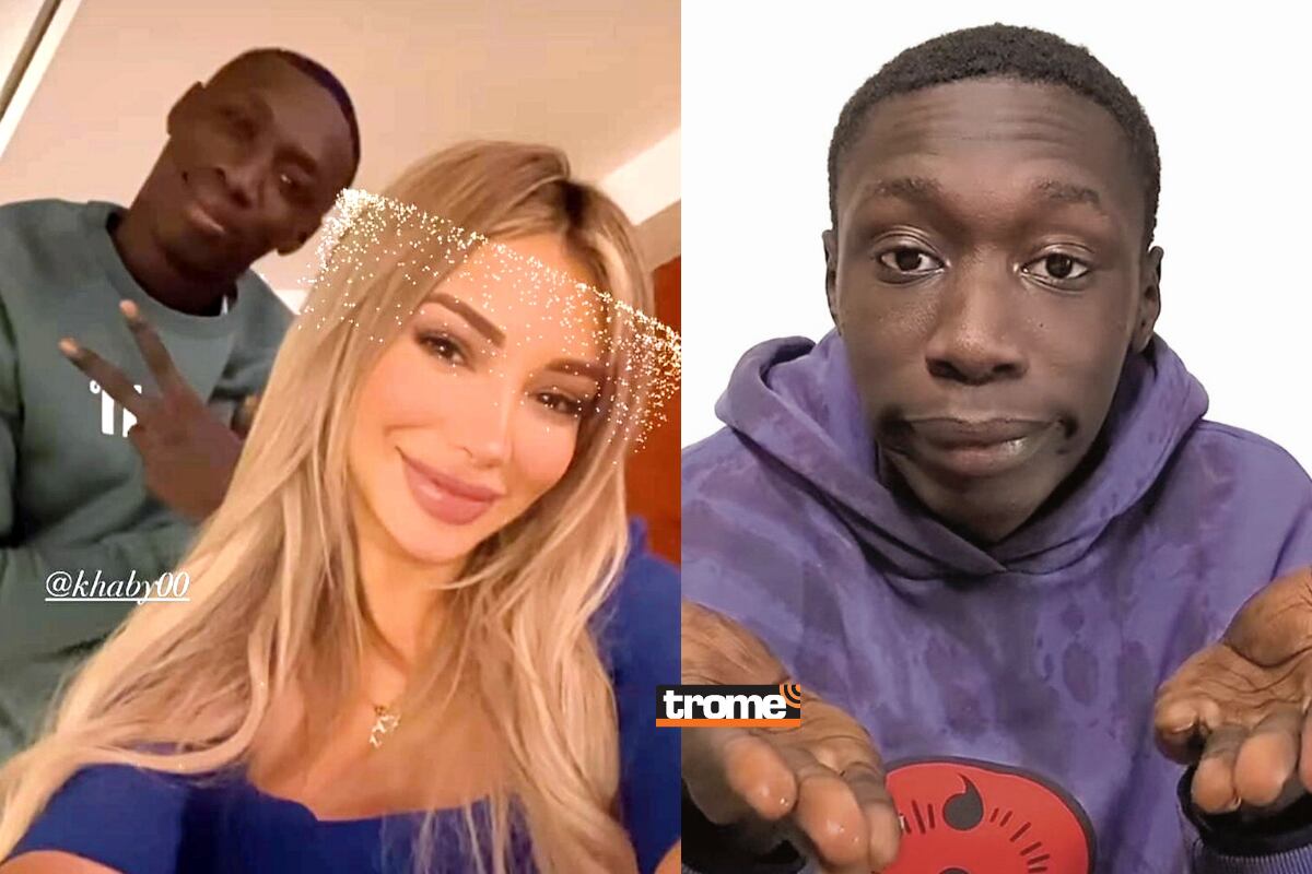 Paula Manzanal y el famoso tiktoker Khaby Lame