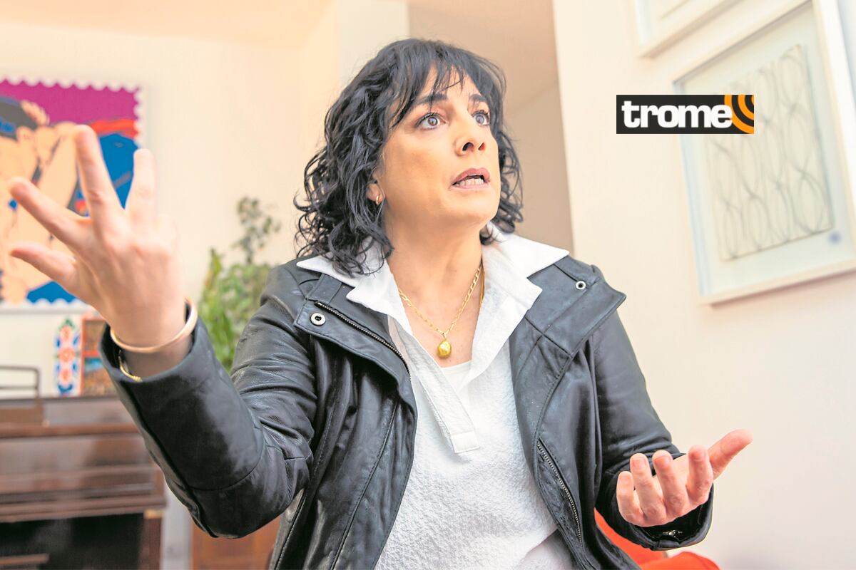 Patricia del Río en entrevista sobre la coyuntura política peruana. Foto: Allengino Quintana | Trome