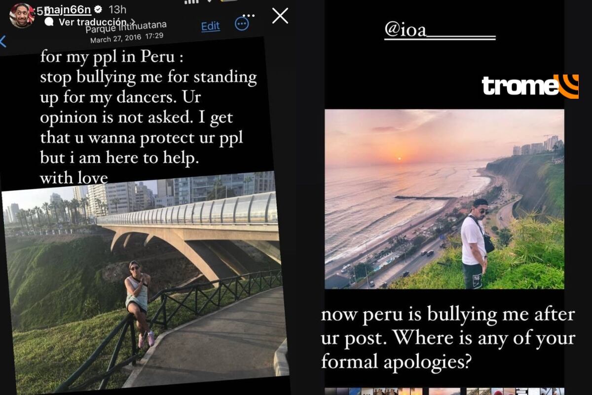 Coreógrafo recibe amenazas