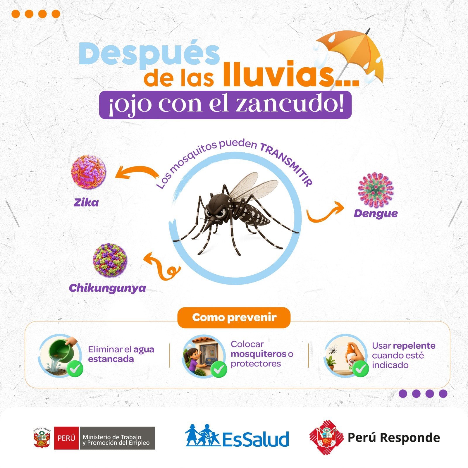 Conoce cómo el Niño Costero puede favorecer la aparición de enfermedades y qué medidas deben tomar los padres. Foto: IA / EsSalud.