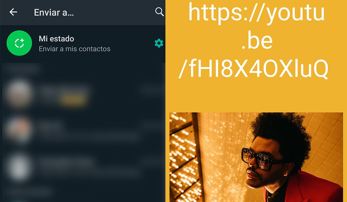 Recuerda que debes presionar la función de Estados para que puedas compartir el video. (Foto: WhatsApp)