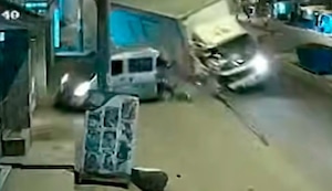 Horror en Jicamarca: Esposos mueren y su hijo está en UCI tras fuerte choque de camión sin control