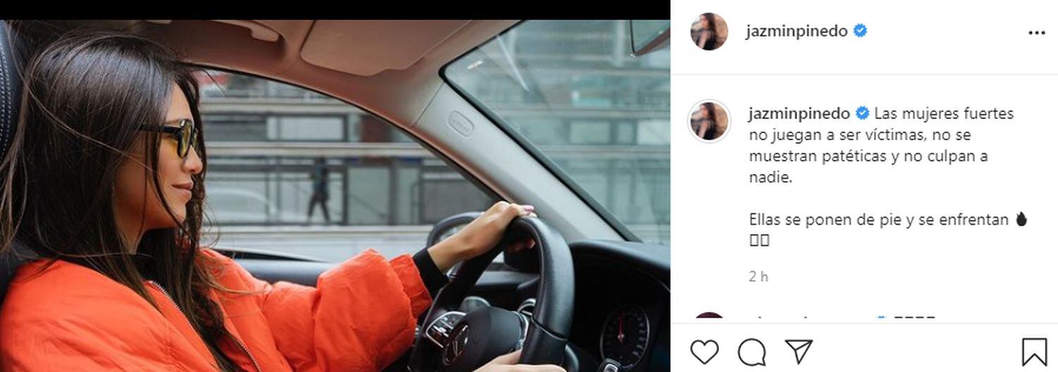 Jazmín Pinedo se pronuncia tras escándalo Latina