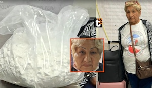 ¡Cayó la ‘abuelita tiktokera’! Intentó viajar a París con 8 kilos de droga, pero fue detenida