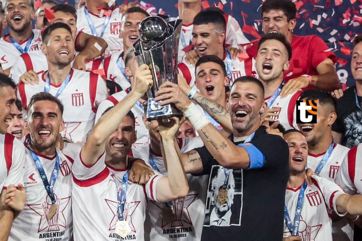 Estudiantes de La Plata se consagró campeón de la Copa Argentina 2023. Foto: AFP