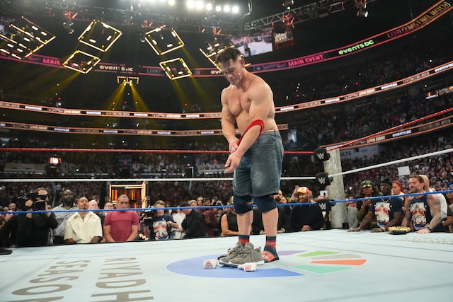 Emotiva despedida de John Cena de los rings. (WWE Corp)