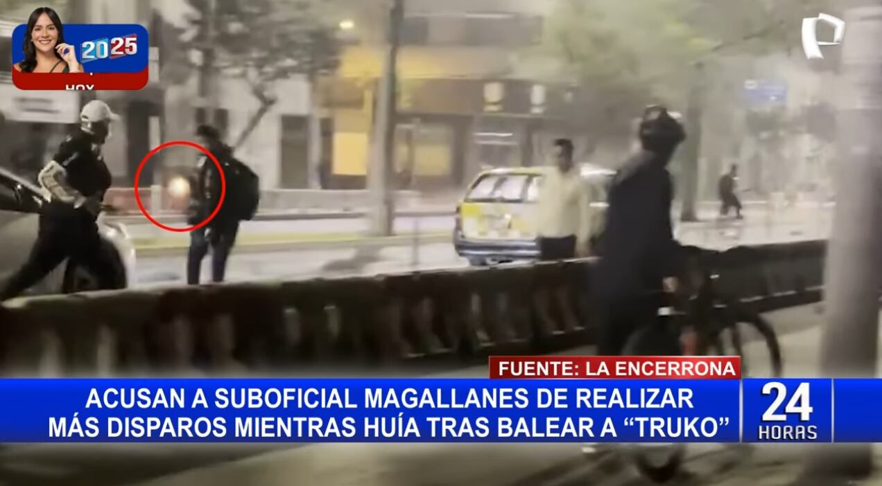 Aparece nuevo video donde se apreciaría al suboficial PNP Luis Magallanes haciendo uso de su arma luego de muerte de 'Truko'.