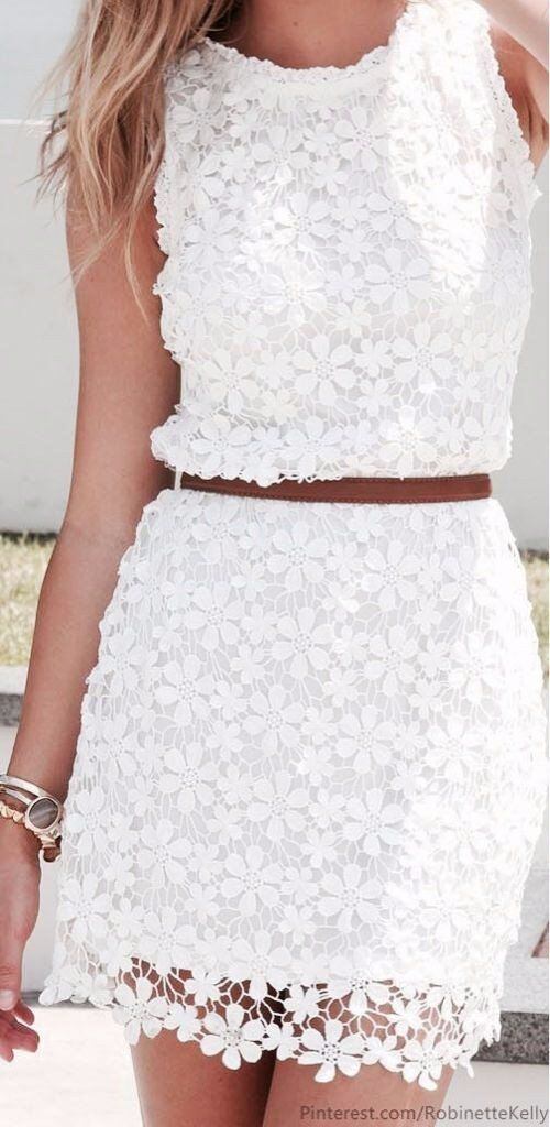 Vestido de encaje. (Foto: Pinterest)