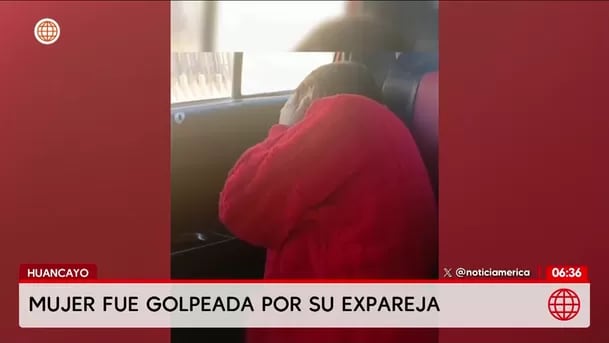 Hombre golpea a su exenamorada y a una joven en Huancayo. Foto: América Noticias