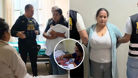 Ordenan prisión preventiva para mujer que secuestró a un recién nacido en hospital de Ica