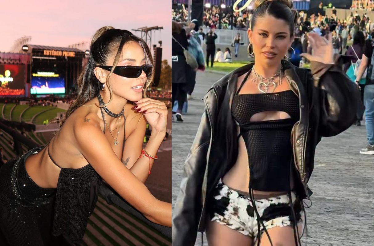 Luciana Fuster y Flavia Laos lucieron juntas durante concierto en Colombia. (Fotos: Instagram / Luciana - Flavia)