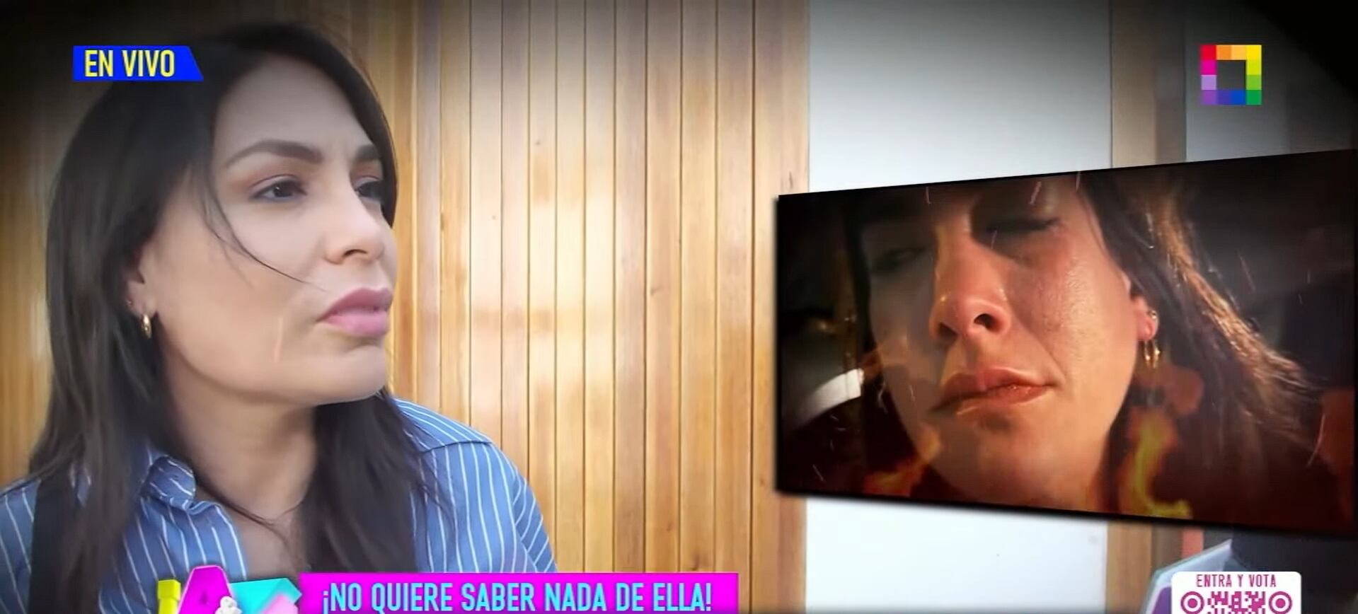 Modelo ya no quiere saber nada de su hermana. (Fuente: Willax)