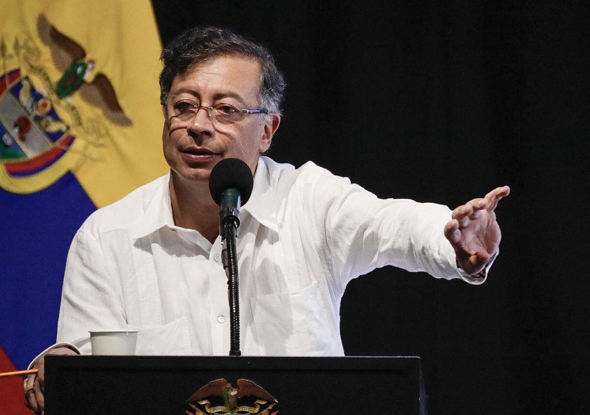 Gustavo Petro, presidente de Colombia, aseguró que islas en el río Amazonas son de Colombia y no del Perú (Foto: EFE)