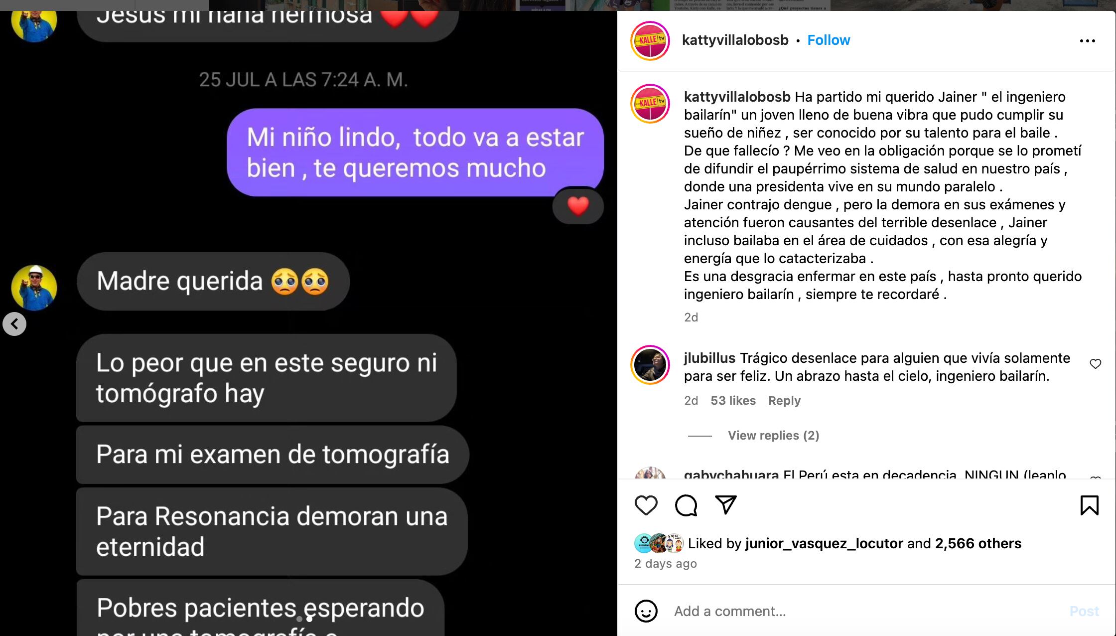 Ingeniero Bailarín realizó grave denuncia