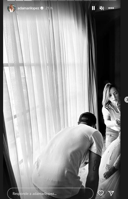Toni Costa y Adamari López pendientes de cada detalle (Foto: Adamari López / historia de Instagram)