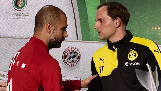 Pep Guardiola llenó de elogios a Thomas Tuchel cuando se cruzaron en Alemania (Foto: AFP)