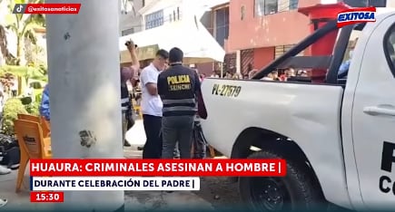 Fiscal de turno informó que se hallaron más de diez casquillos de bala luego de que sicarios asesinaran a padre de familia en su día.