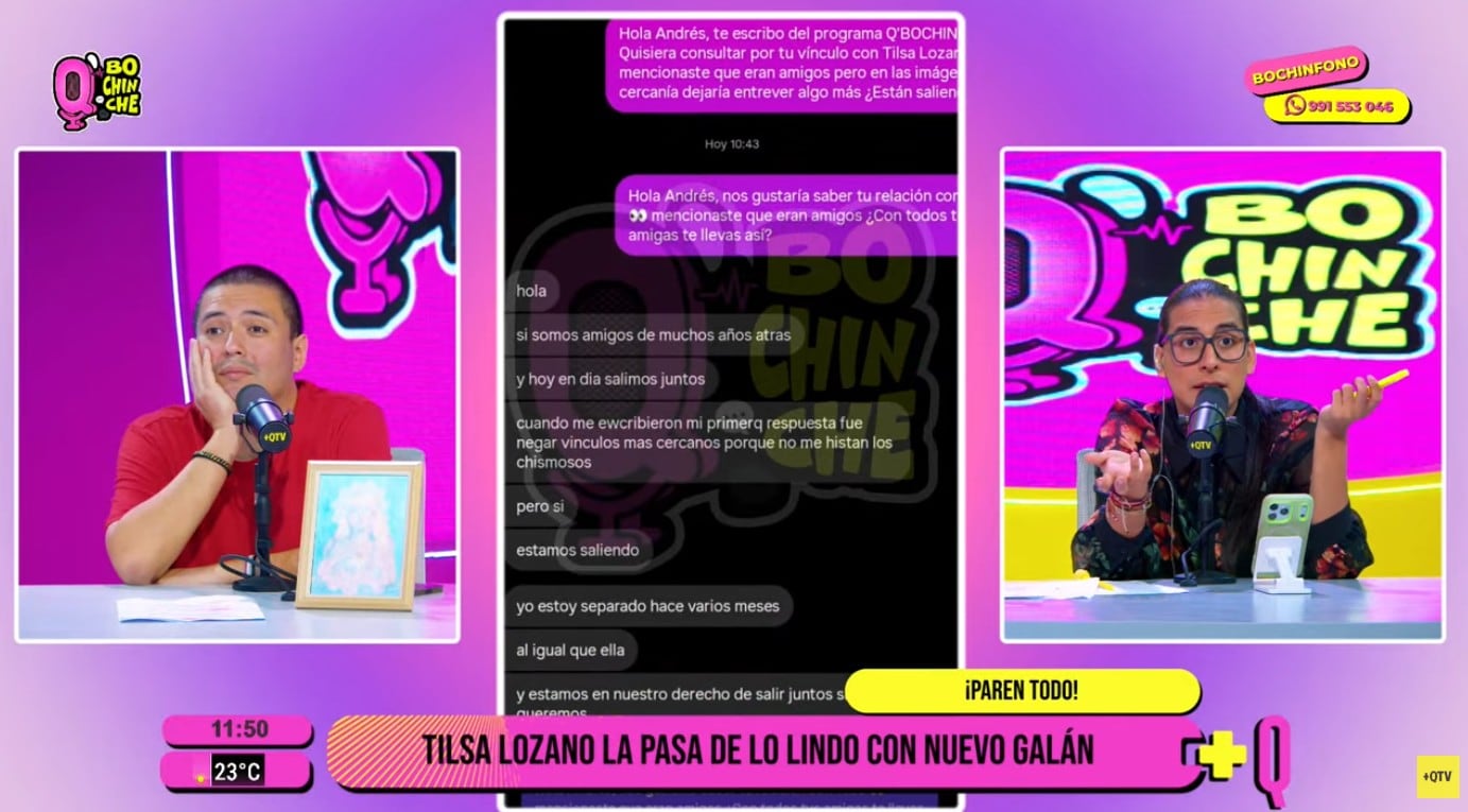Hombre ampayado con Tilsa habla de su vínculo con la exmodelo.