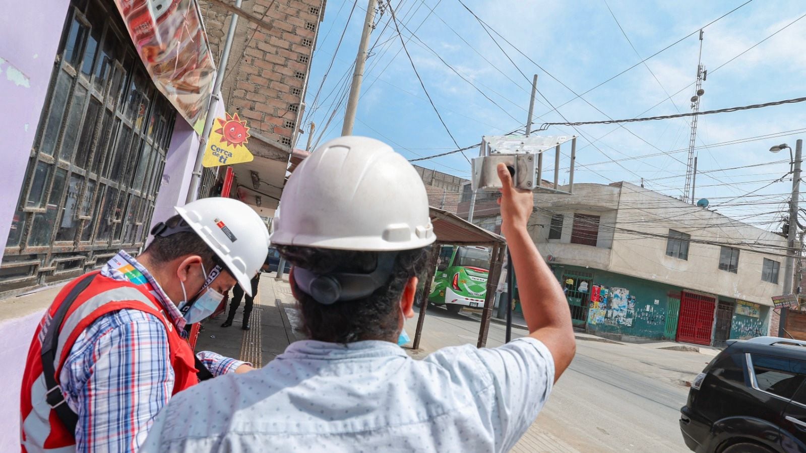 Detectaron ilegal antena en los alrededores del penal. Foto: MTC