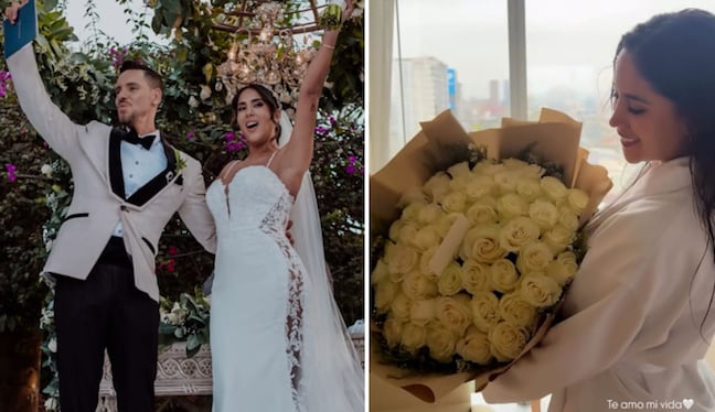 ¡Dos años de casados! Anthony Aranda sorprende a Melissa Paredes por su aniversario de bodas
