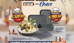 Oster lanza set de bandejas para horno y sartén arrocera Stonefire: calidad, estilo y precio especial en Trome
