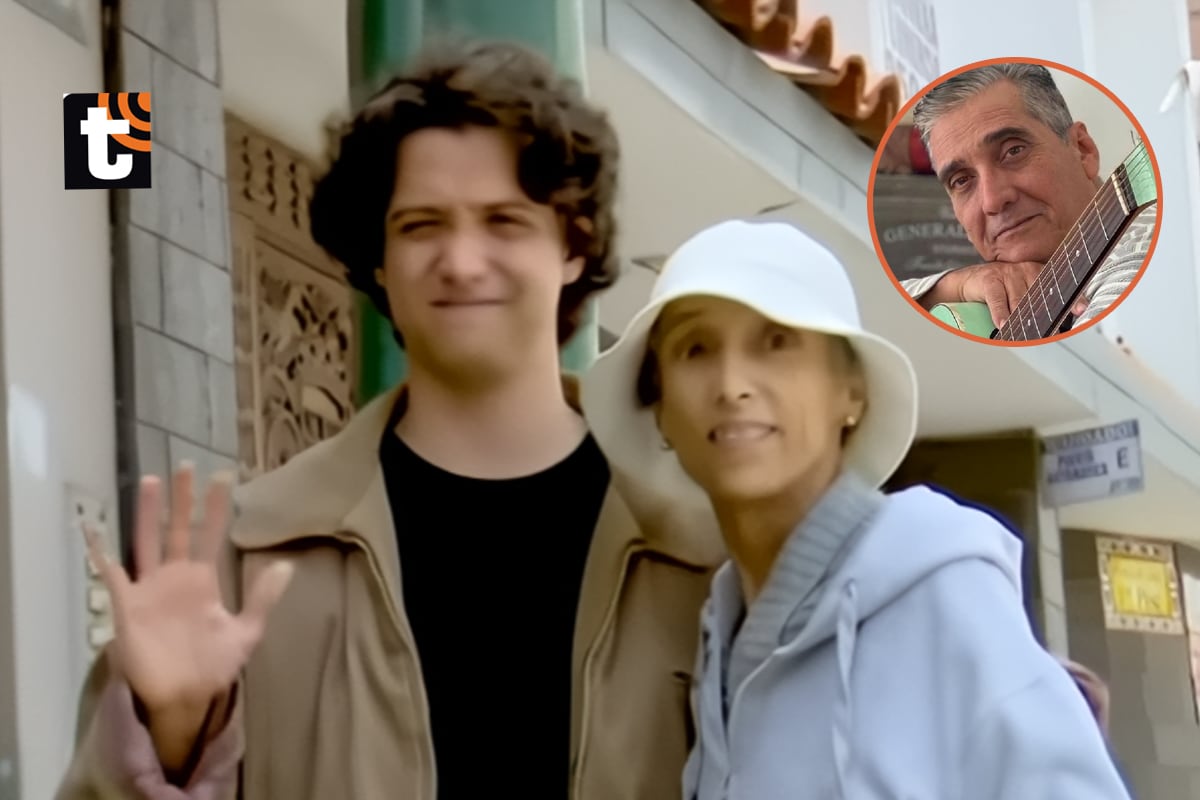 Vasco Madueño, junto a su madre, Jessica Madueño; quien padece de cáncer.