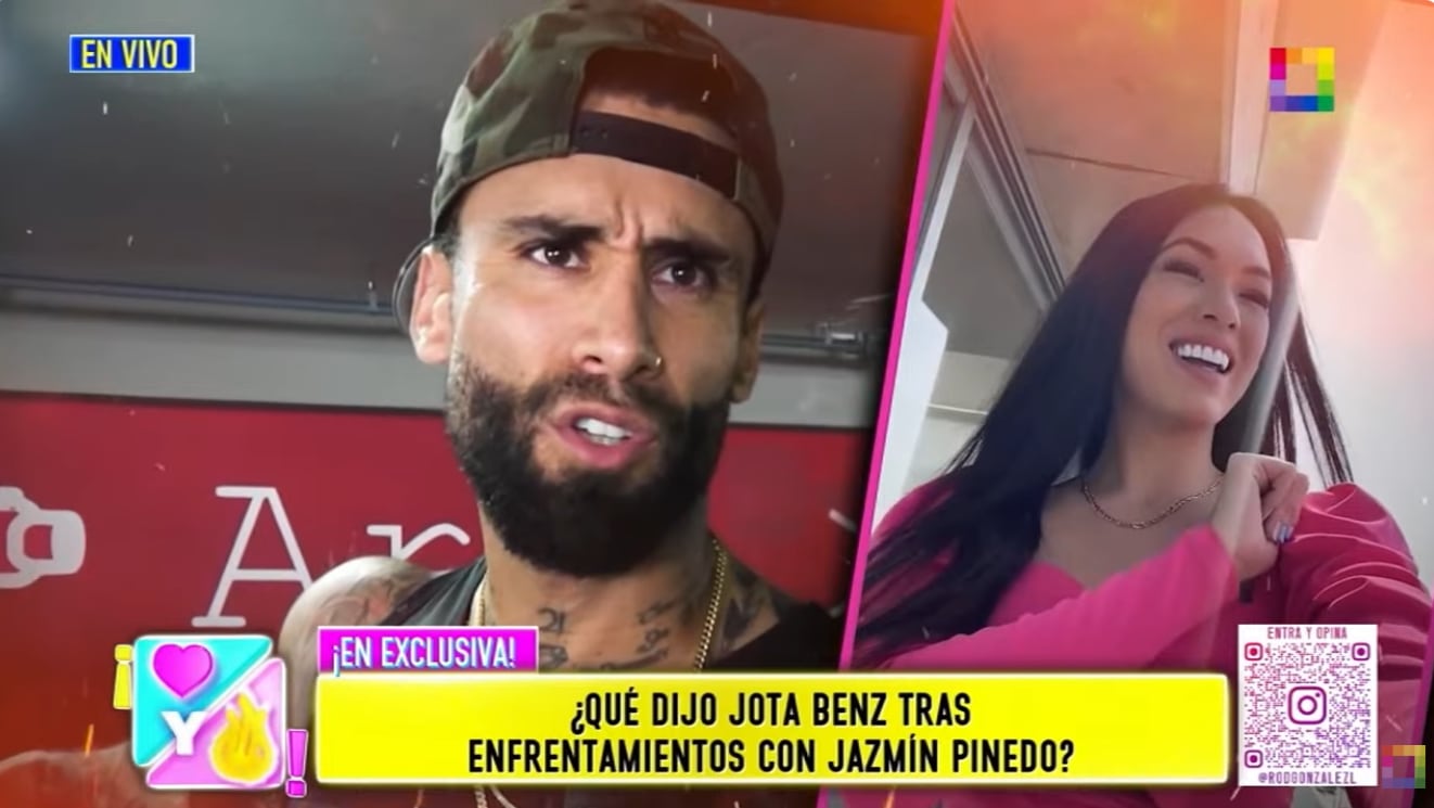 Jota Benz ya no quiere hablar más sobre problema con Jazmín Pinedo.