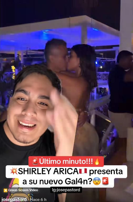 Shirley Arica captada dándose un beso con quien sería su nuevo galán.