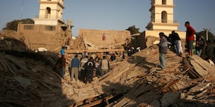 Sismo dejó en Ruinas la ciudad de Pisco en el 2007. (Foto Archivo histórico de El Comercio )