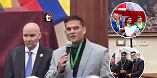 Christian Domínguez y más artistas reciben reconocimiento del Parlamento Andino.