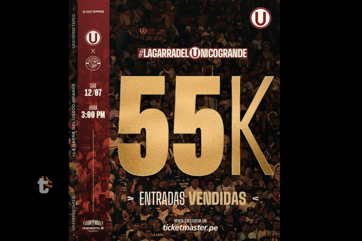 Club Informó que supera las 55 mil entradas vendidas (@universitario)