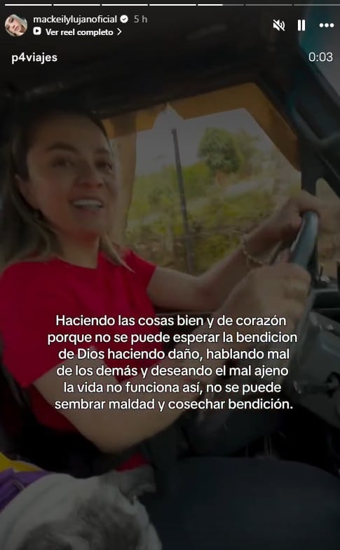 Mackeily Luján sorprende con fuerte mensaje.