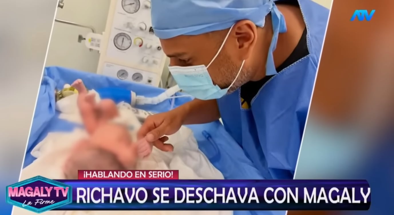 Ricardo Mendoza confiesa que su hijo se llama Cristóbal.