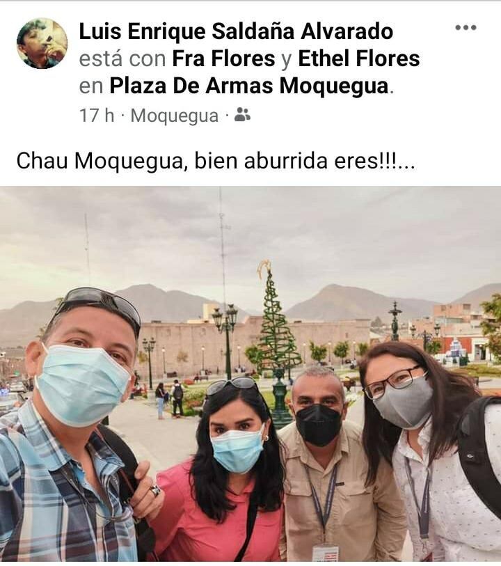 El post publicado por un reportero gráfico de la PCM. (Foto: Facebook)