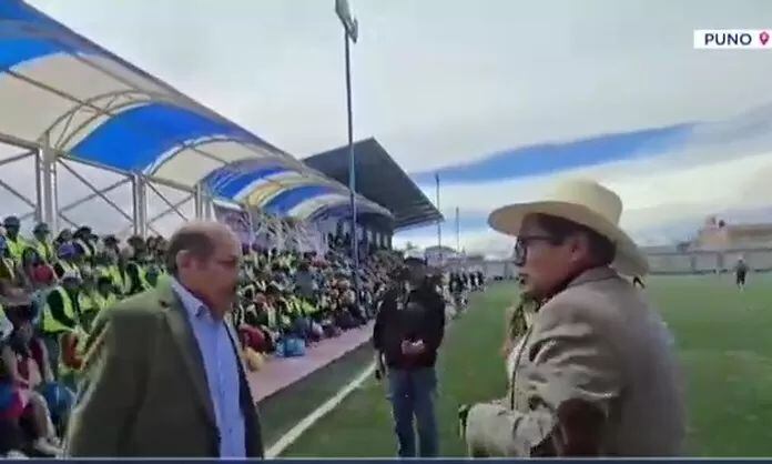 Congresista Valer escupió a periodista en Puno. Foto: Canal N