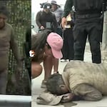 Con vida a hombre de acantilado en pleno incendio