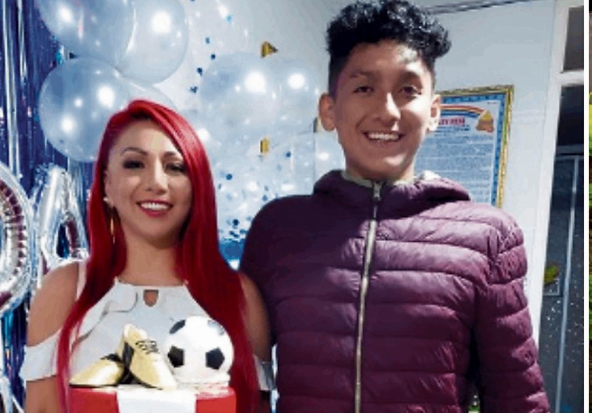 Deysi Araujo y su hijo