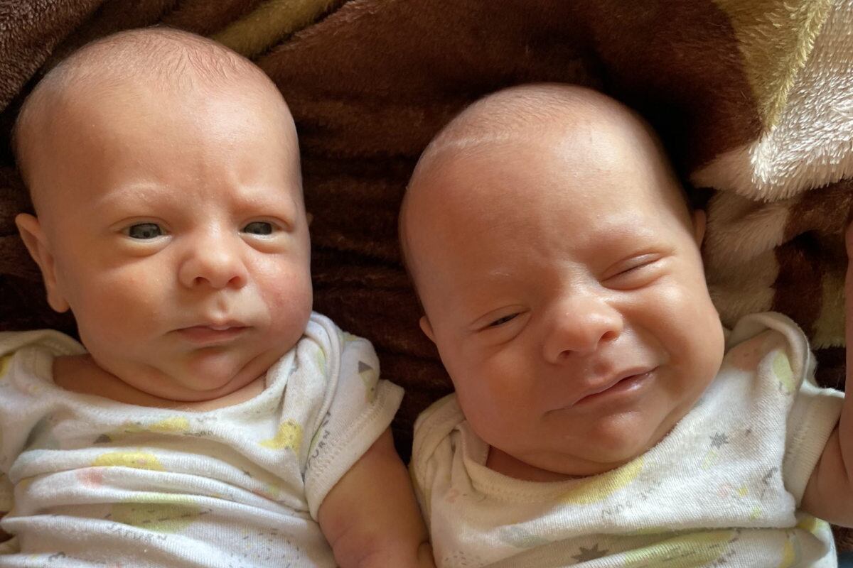 En esta imagen se aprecia a Valentín y a Lorenzo. (Foto: @sofiar388 / Twitter)