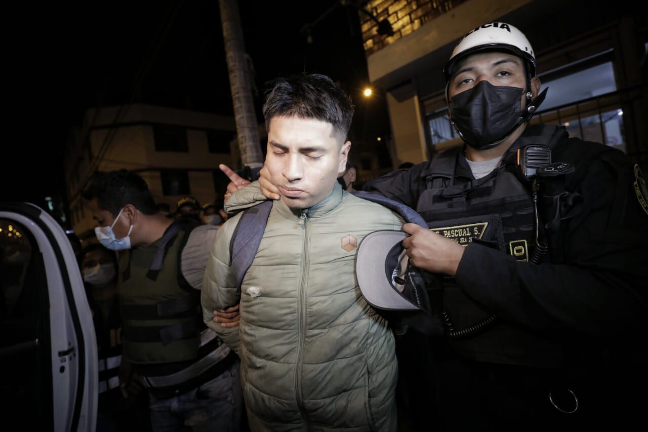 Uno de los detenidos.