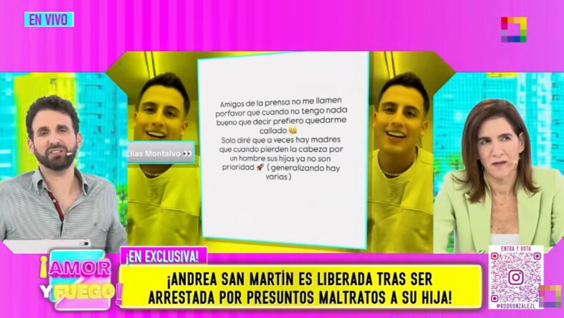 El conductor de 'Amor y Fuego' señaló que, ante un caso tan delicado, es mejor tener pruebas.
