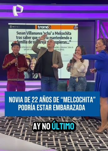 'Melcochita' dejó entrever que su joven pareja, Heydi Amado, podría estar embarazada.