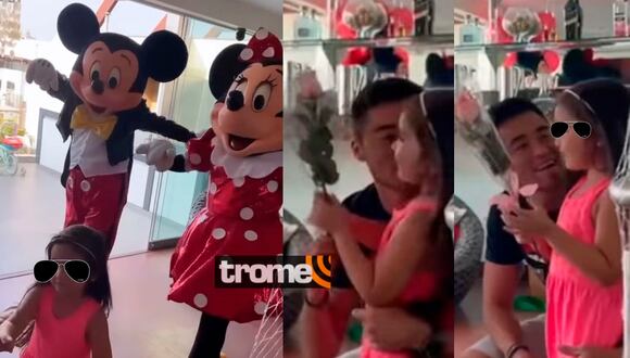 Rodrigo Cuba sorprende a su hija con show infantil